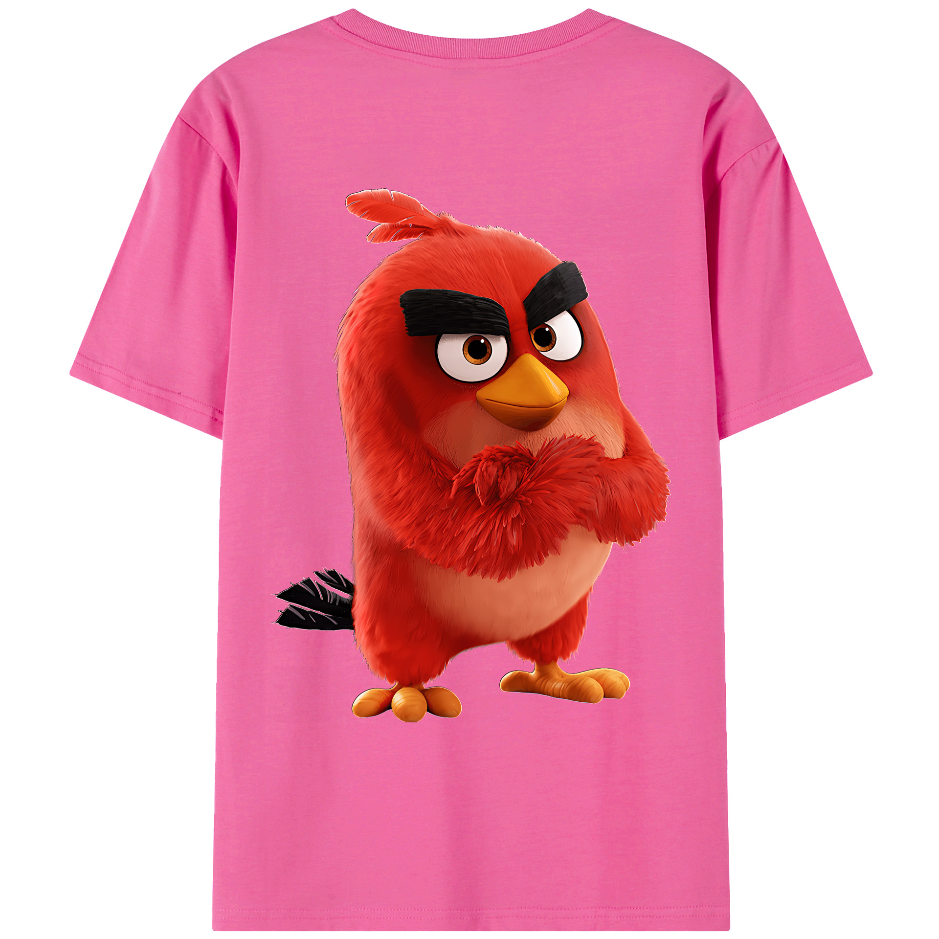 （画像用） Angry Birds アングリーバード レディース半袖Tシャツ(バックプリント)